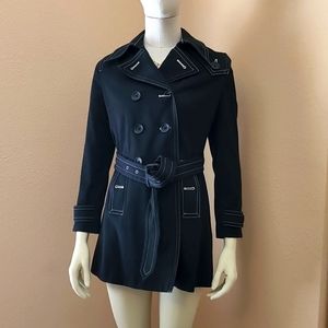 Banana republic vintage black trench coat.